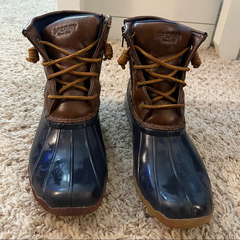 SPERRY • saltwater navy boot SIZE 6 - Picture 3 of 7
